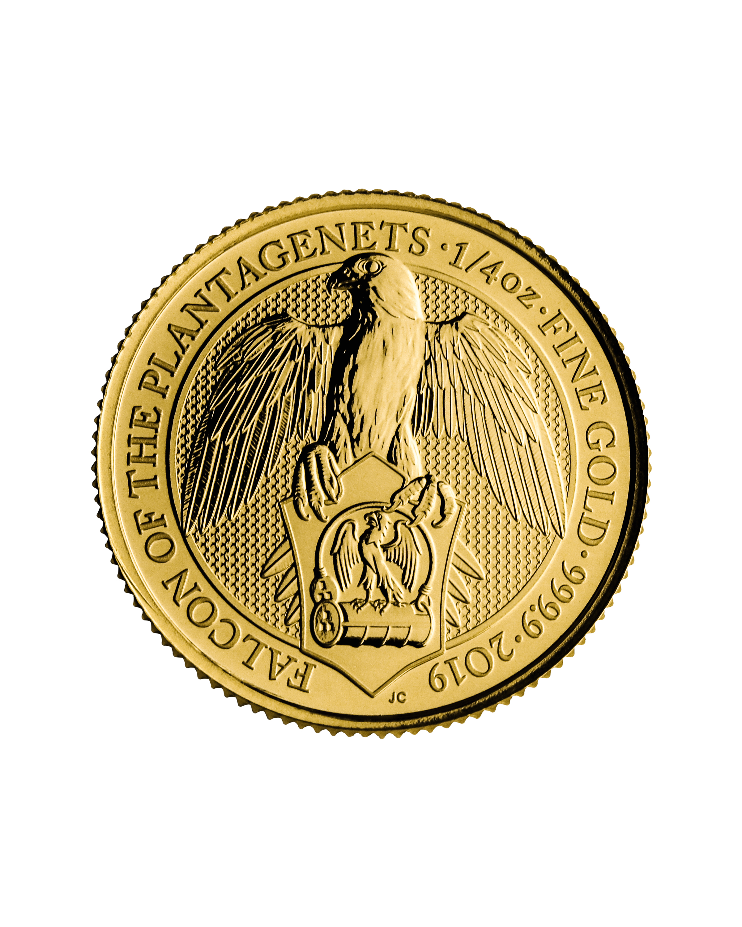 2019 The Falcon of the Plantagenets 1/4oz Gold Coin